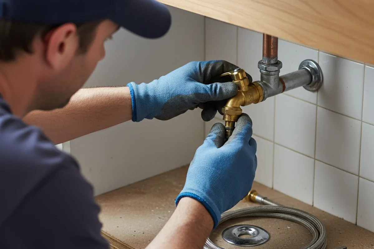 Shutoff valve and fitting work during Emergency Plumbing in Pricedale